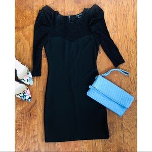 🌷Forever 21 black lace mini dress